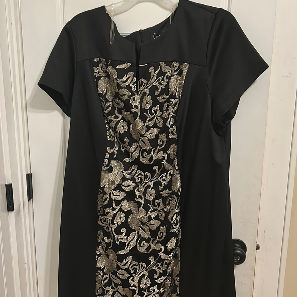 Nice black dress. 24W